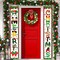Christmas Decorations Porch Sign Banner, 2Pcs Merry Christmas Door Decorations Hanging Banner Christmas Indoor Outdoor Welcome Front Door Banner